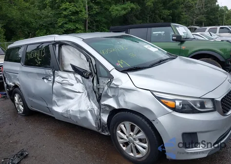 2016 Kia Sedona Lx из США, поврежденный, VIN KNDMB5C11G6188094